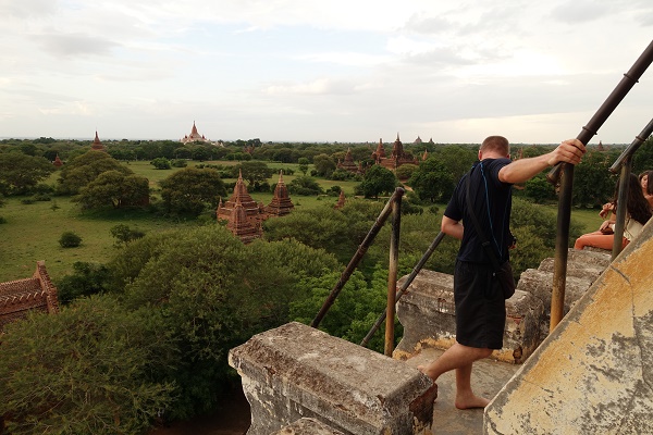 Ascent to Shwesandaw Pagoda, Bagan, Myanmar