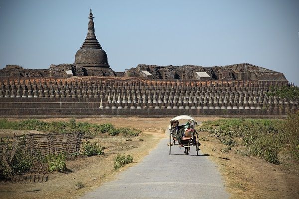 Road in Mrauk U, Myanmar