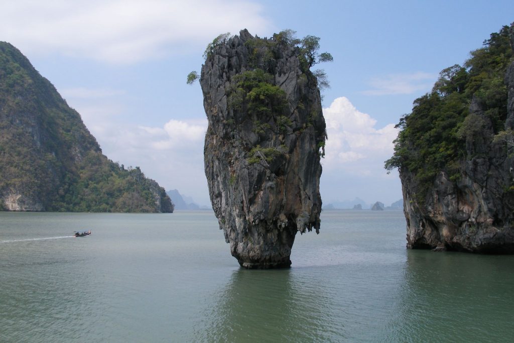 Tourists visit Thailand’s Phang Nga Bay for the beaches, the kayaking and the chance to see a sight made famous in the James Bond movies. Visit SoutheastAsia.