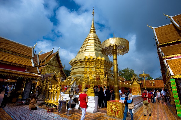 Temple in Chiang Mai. Image courtesy of the Tourism Authority of Thailand.