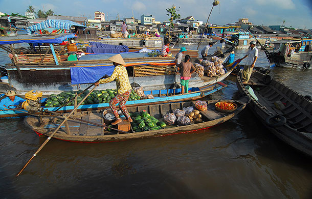 Floating Market off Can Tho