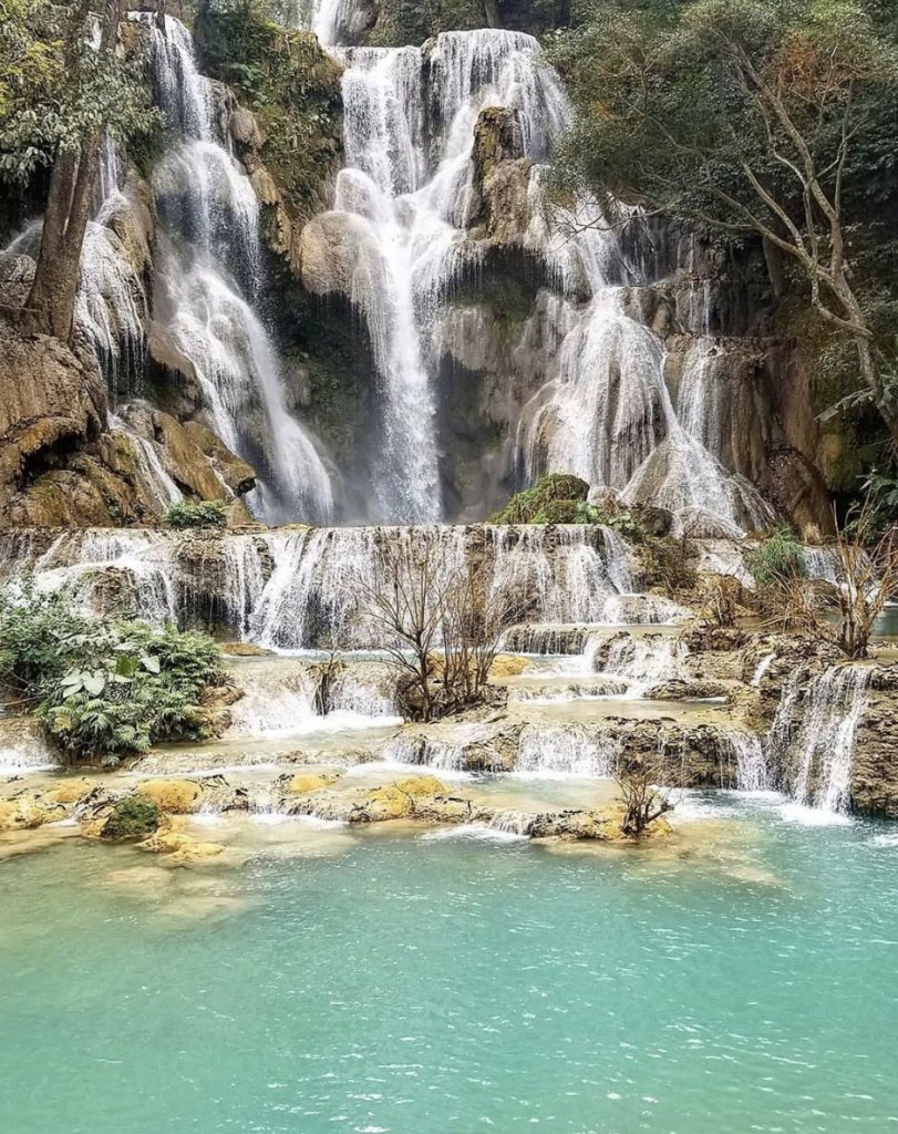 Kuang Si Waterfalls.