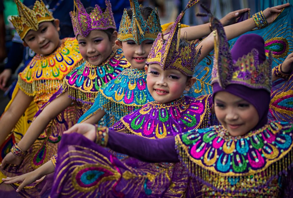 Merak Dancers in Indonesia.