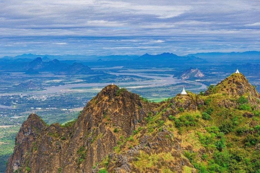 Mount Zwegabin, one of the most beautiful and sacred mountains, can be found in Kayin State, Myanmar.