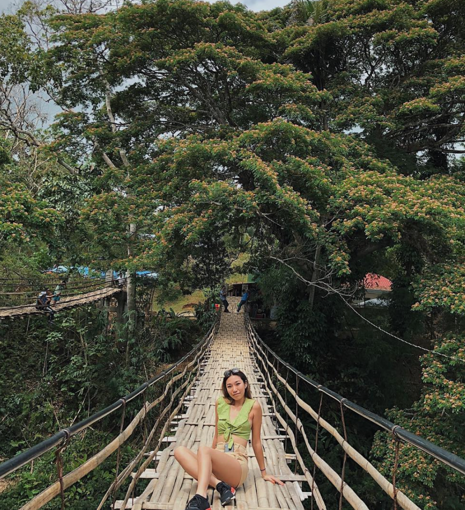 Hanging over 130 feet above the Loboc River, the hanging bridge is a must-cross while on Bohol Island.